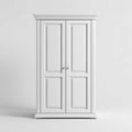 Szafa, Szafka sypialna 2 białe drzwi w panelach MDF 100 x 55 x 200 cm prostokątne