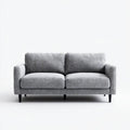 Sofa, Szara, prostokątna sofa poliestrowa 180 x 85 x 85 cm