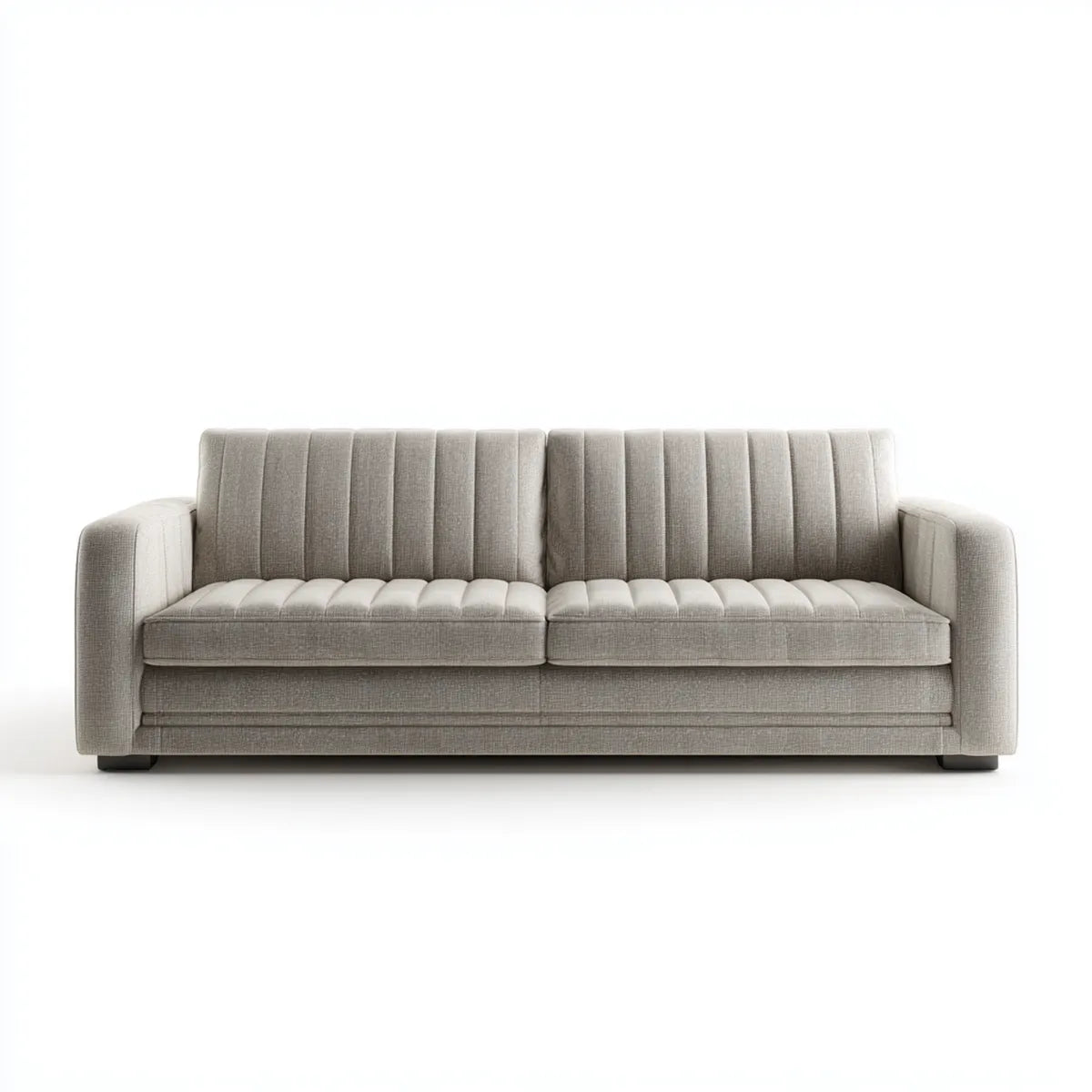 Sofa 3 umieszcza jasnoszary 220 x 90 x 84 cm w prostokątnym poliestrze